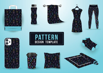 Printable seamless flat phone cover pattern carpet textile and modern wallpaper illustration texture