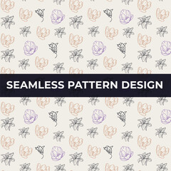 seamless pattern with colorful decorative ornaments exotic leaves and flowers pattern design