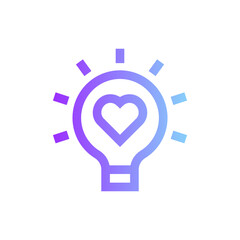light bulb gradient icon