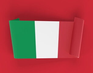 Fototapeta premium Italy Ribbon Banner