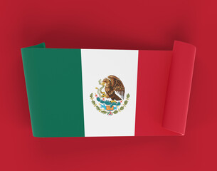 Mexico Ribbon Banner