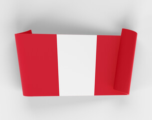 Peru Ribbon Banner