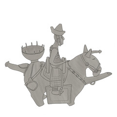 기마인물형토기