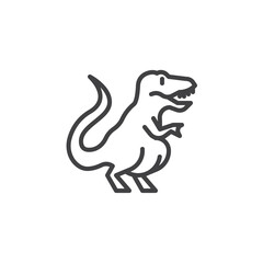 Dinosaur toy line icon