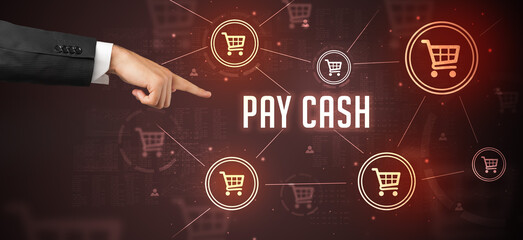 Close-Up of cropped hand pointing