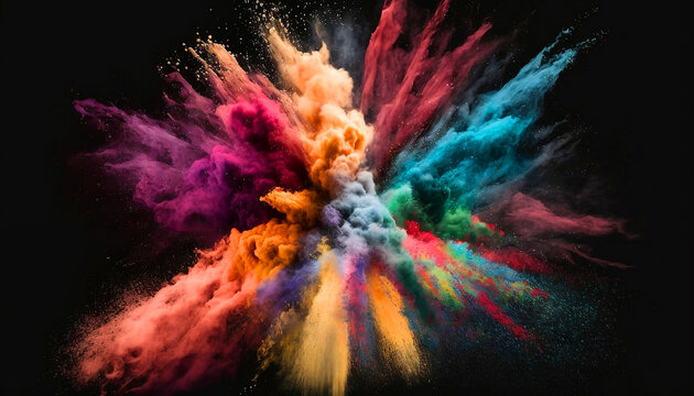 abstract multi color splash  background