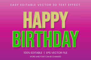 text style effect, Vector Happy 3d editable text effect design, 3d editable effect template high resolution, Colorful text style, editable text