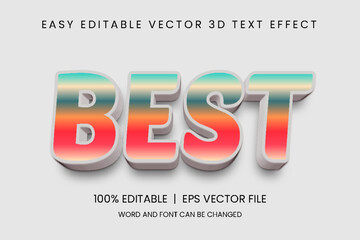 text style effect, Vector Best 3d editable text effect design, 3d editable effect template high resolution, Colorful text style, editable text