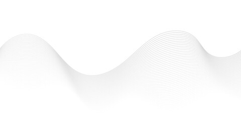 Abstract white paper wave background and abstract gradiant and white wave curve lines banner background design. Vector illustration. Modern template abstract design flowing particles wave.
