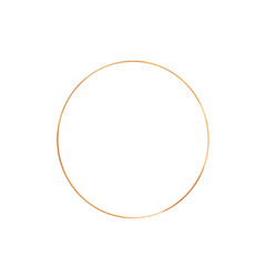 Gold circle frame