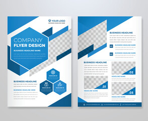set of business flyer template with minimalist layout and modern style use for promotion kit and product publication