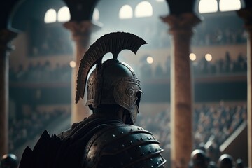 A Gladiatorial Epic A Roman Gladiator's Journey Through the Coliseum and the Power of Ancient Rome Generative AI