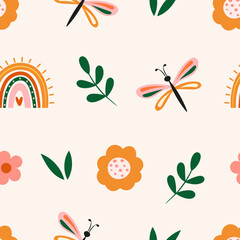 Spring summer boho pattern