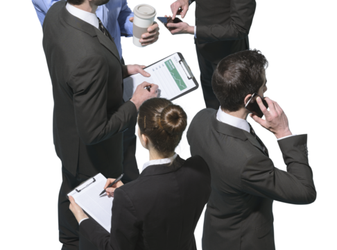 Corporate business team having a meeting