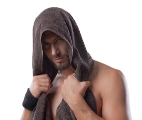 Sexy man posing