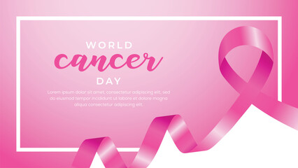 World cancer day background design
