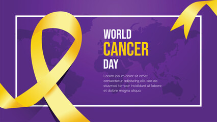 World cancer day background design
