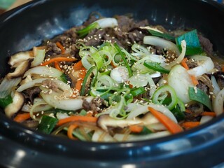 한국의 전통음식 소불고기
