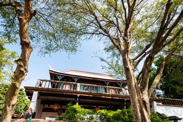 Fototapeta premium View of Banqiao Lin Family Mansion and Garden in New Taipei City, Taiwan. It is Taiwan's most complete surviving traditional Chinese garden architecture.