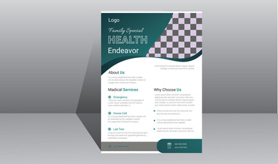 Creative corporate modern vector unique Flyer design template.