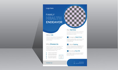 Creative corporate modern vector unique Flyer design template.