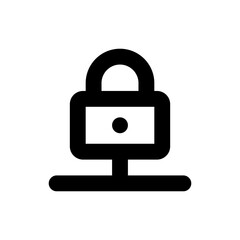 lock line icon