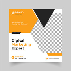 Digital marketing social media post or banner template design