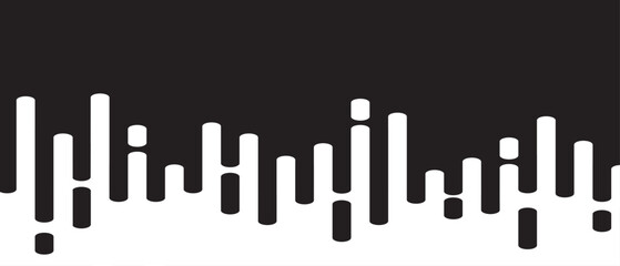 Black abstract lines on white background. Trendy abstract lines transition background for backdrop, cover, wallpaper and banner. Rounded lines halftone for brochure, layout and flyer. Creative vector