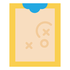clipboard flat icon