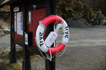 life buoy on the pier