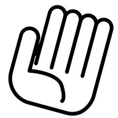 Obraz premium glove line icon