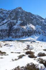 Fototapeta na wymiar Safiental Swiss Swizerland Alpine Snow Mountains