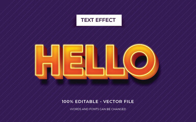 Obraz premium Editable 3D text effect or graphic text style
