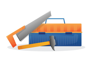 tools box isolated vector illustration	