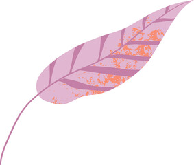 Colorful tropical leaf vector