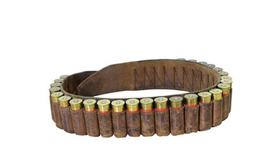 cartridge belt isolated