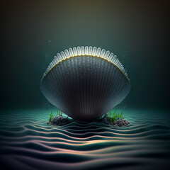 Scallop in water
