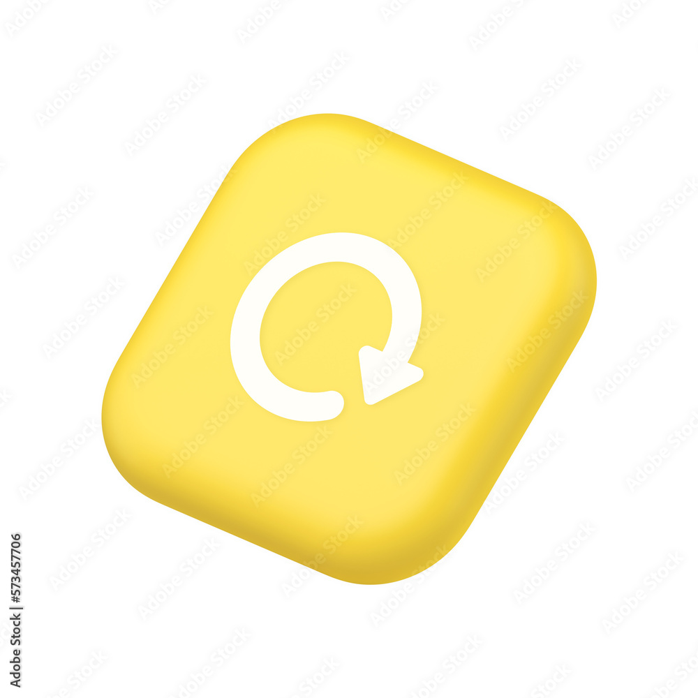 Poster circular arrow button curved dynamic loading progress navigation cursor symbol website icon 3d rende