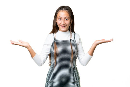 Young girl over isolated chroma key background with shocked facial expression