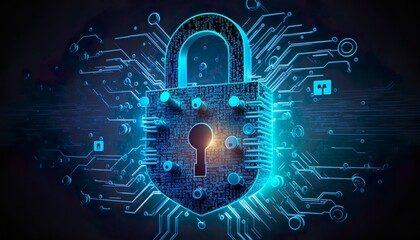 binary code lock (Generative AI)