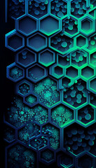 abstract background with hexagons