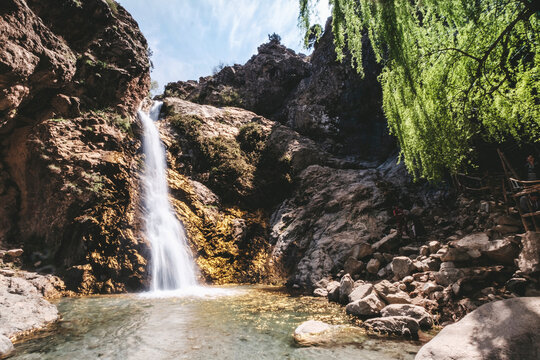 Seven waterfalls of Setti Fatma, Ourika Valley, Atlas Range, Morocco