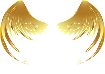 Fourth golden wings of angels