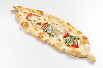 Traditional arabic pizza lahmacun pide