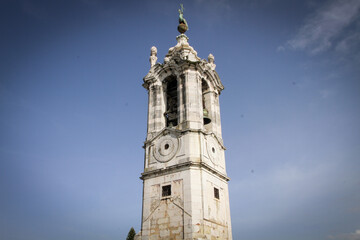 Fototapeta na wymiar tower clock, ajuda palace lisbon