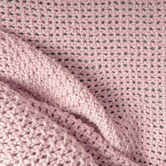 Closeup knitted linen canvas background