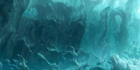 blue abstract background, wave pattern, copy space for text, illustration, Generative, AI