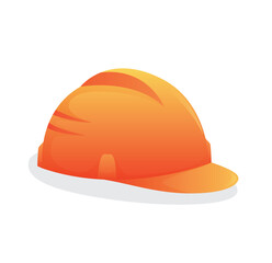 helmet work isolated vector illustration