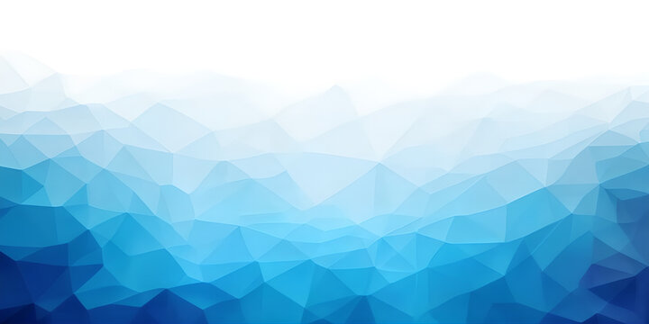abstract white and blue minimal background, polygon concept, copy space for text, illustration, Generative, AI