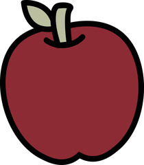 Apple 70s groovy vector